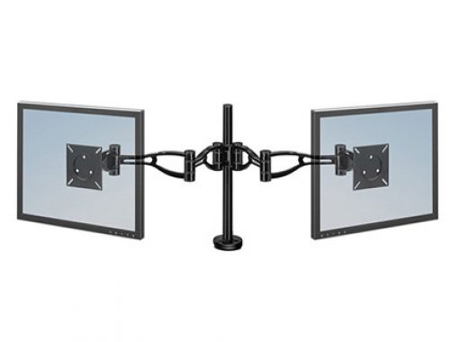 Braco para monitor plano duplo fellowes profissional normativa vesa flexivel para ecras ate 10 kg , Fellowes , 62766 , 50043859629713